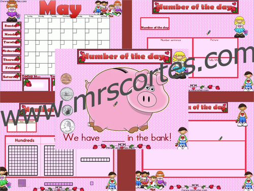  EASITEACH Calendar Math- May (English)