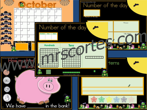 EASITEACH Calendar Math-October (English)