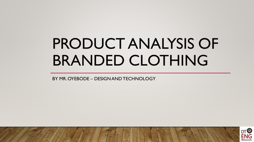 Product Analysis of Branded Clothing