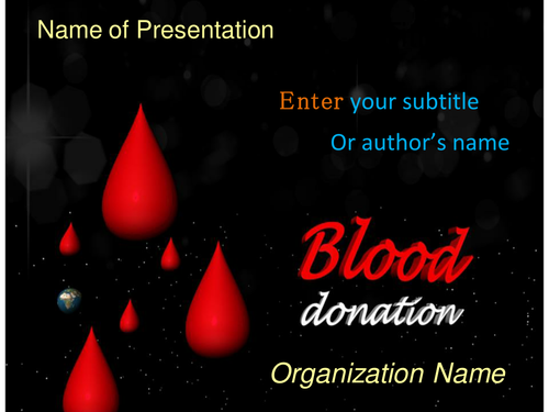 blood powerpoint template