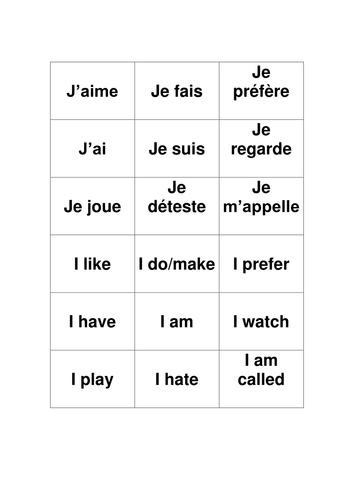 Recognising simple verbs