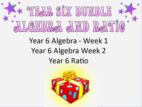 Year 6: Algebra and Ratio Bundle