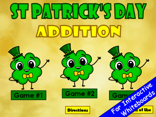Addition St Patrick's Day PowerPoint Game