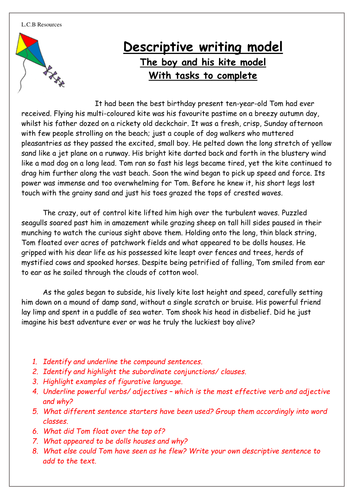 descriptive essay on kite flying