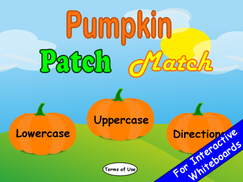 Phonics Pumpkin Patch Match PowerPoint Game