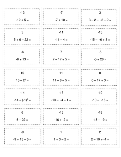 Loop game - Negative numbers