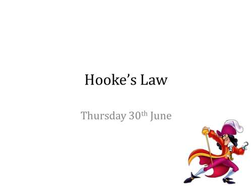 Hooke's Law KS3 w/ practical