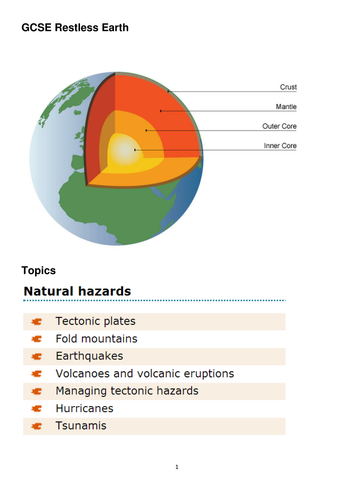 GCSE Geography: Earthquakes 46 Page Student Booklet