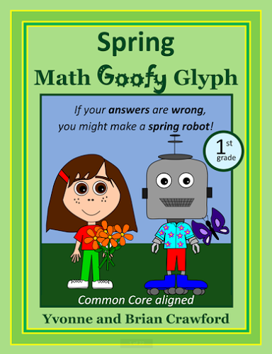 Spring Math Goofy Glyph (1st grade Common Core)