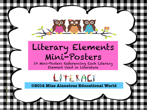 Literary Elements of a Story Mini-Posters