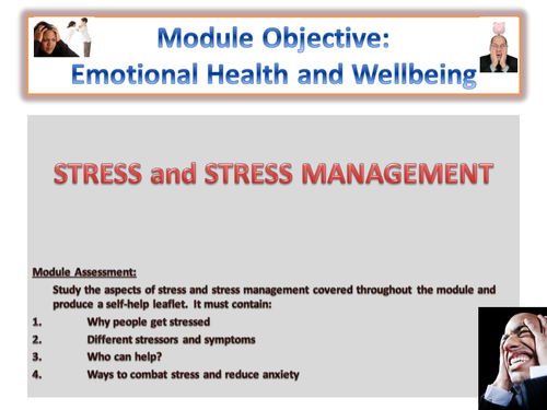 Stress and Emotional Wellbeing Resources KS3/KS4 Oustanding lesson