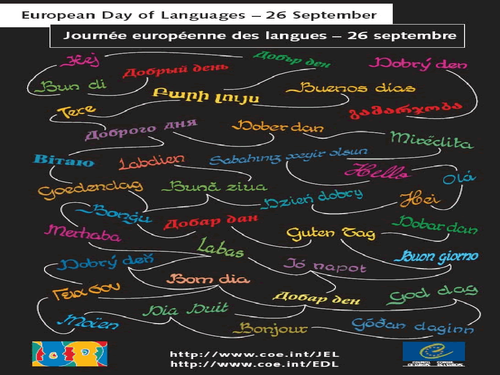Assembly.  European Day of Languages Sept 26th