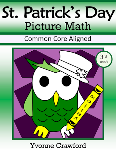 St. Patrick's Day Color by Number (3rd grade) Color by Multiplication & Rounding