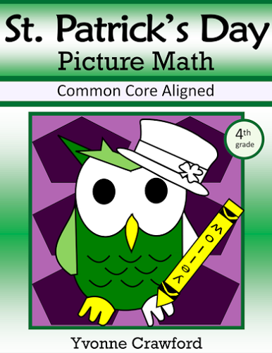 St. Patrick's Day Color by Number (fourth grade) Color by Fractions, Rounding