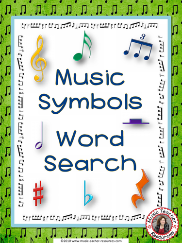 music-symbols-word-search-teaching-resources