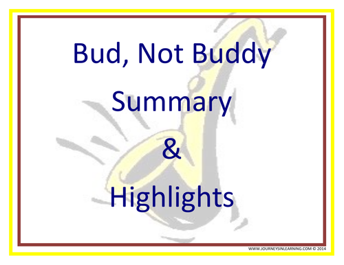 Bud, Not Buddy-Summary and Highlights