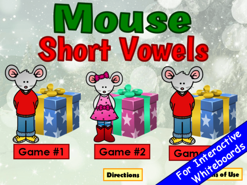 Mouse Short Vowels PowerPoint Game