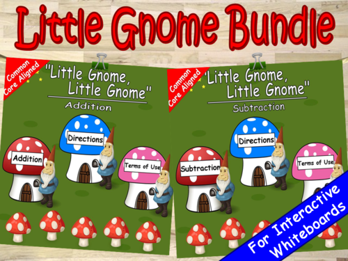 Little Gnome Addition and Subtraction Bundle