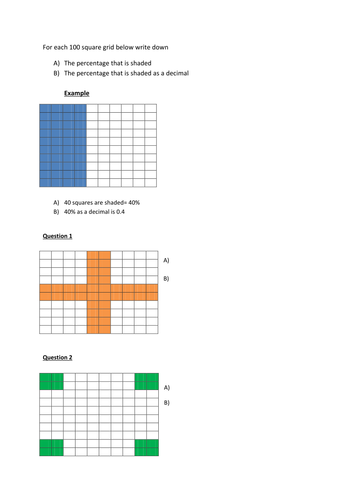 Percentage into decimal (vice versa)