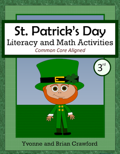 St. Patrick's Day Math and Literacy Activities Third Grade Common Core