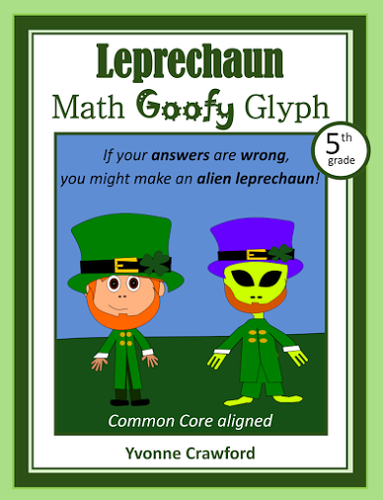 St. Patrick's Day Math Goofy Glyph (3rd grade Common Core)