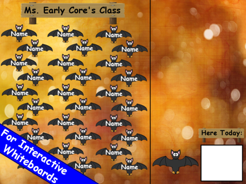 Bats Attendance Board PowerPoint