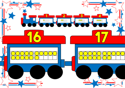 Train Months Days Number Ten Frame Pack