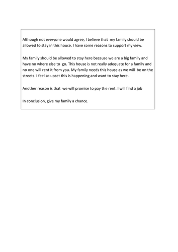 Year 5 /6 Street Child : Writing Persuasive Text Lesson Plan