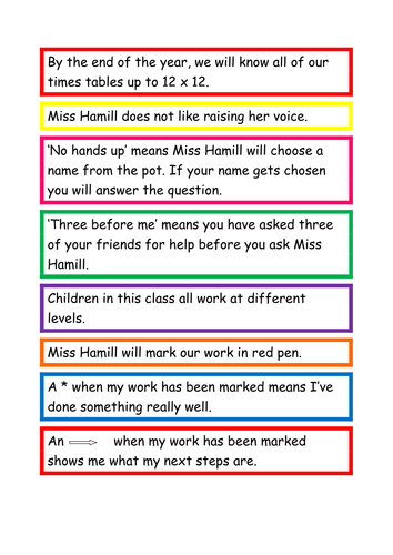 Each One Teach One Transition Cards