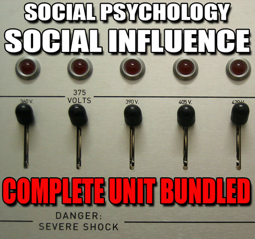 Social Psychology: Social Influence Unit- PPTs, Worksheets, Assessment & Video