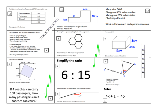 Revision snakes and ladders