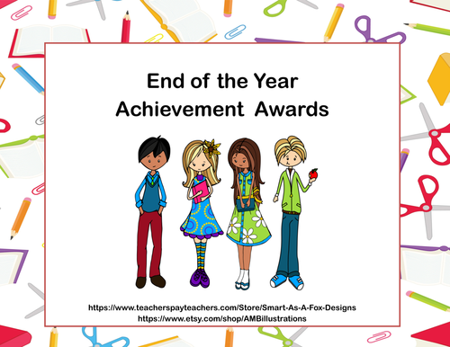 End Of The Year Awards Celebrate With A Student Theme Teaching Resources