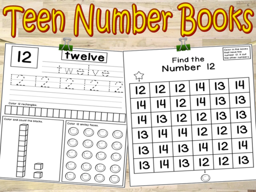 Teen Number Books