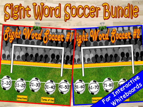 Sight Words Soccer Bundle