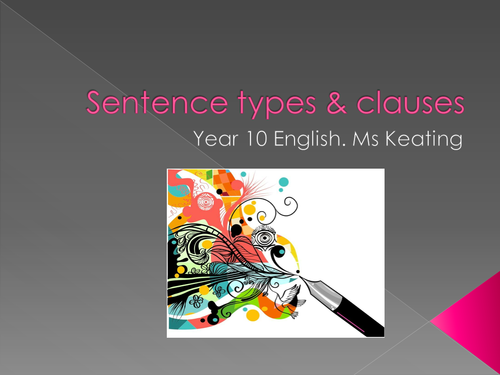 Sentences Types and Clauses