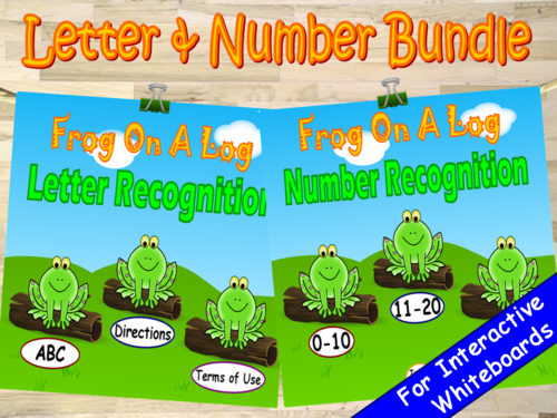 Number and Letter PowerPoint Game Bundle