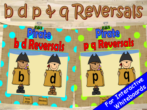 b d p q Reversals PowerPoint Game Bundle