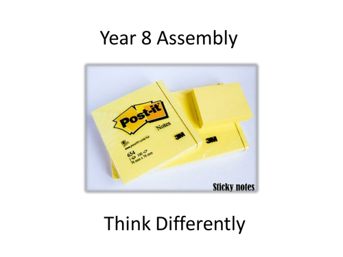 Assembly on Thinking Differently/Inventions/Changing you ways