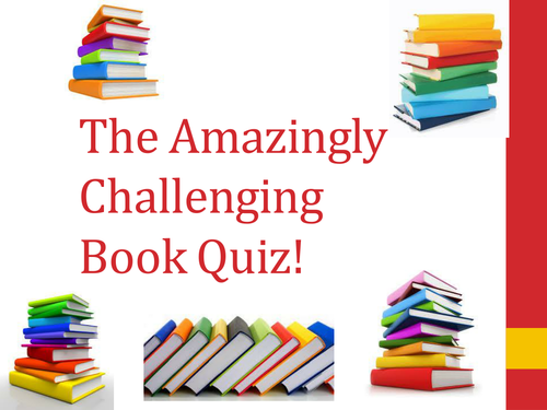 GCSE English Language/Literature Amazingly Challenging Book Quiz