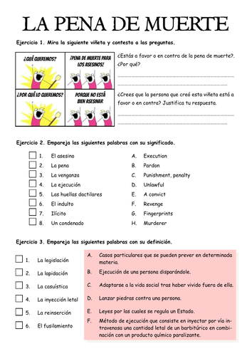 La pena de muerte - Death penalty