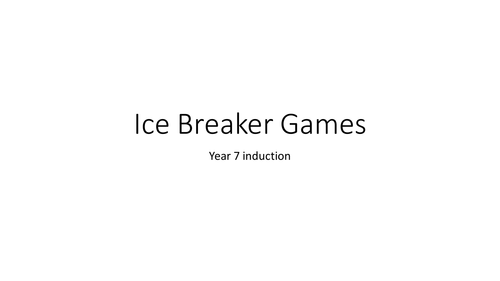 A selection of ice breaker games to engage students and encourage teamwork