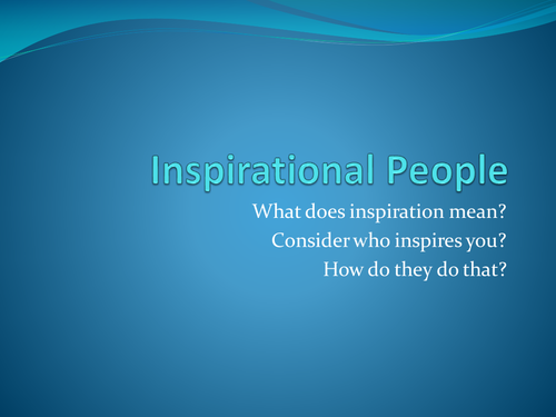unit 1 lesson 1 Inspirational People