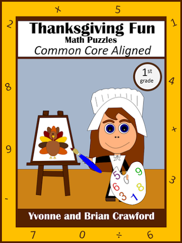 Thanksgiving Common Core Math Puzzles - 1st Grade