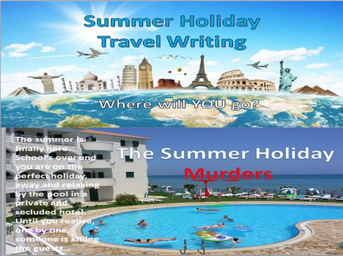 Summer Holiday Travel Writing and The Summer Holiday Murders - Creative Writing Double Pack