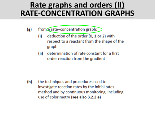 Rate Graphs and Orders PART II - OCR A Level Chemistry (Orders, Rate equations and rate constants)