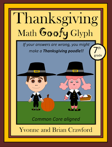 Thanksgiving Math Journal Prompts (1st grade) - Common Core