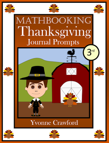 Thanksgiving Math Journal Prompts (3rd grade) - Common Core