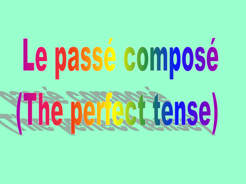 The past tense with 'avoir' powerpoint | Teaching Resources