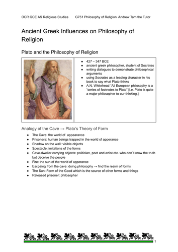 GCE AS G571 AS Philosophy of Religion