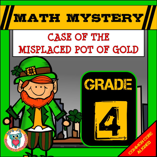 St Patrick S Day Math Mystery Grade 4 Teaching Resources